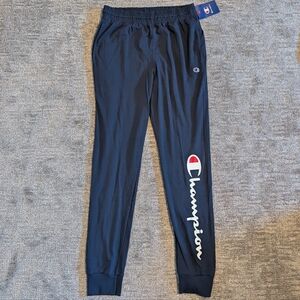 Champion Men's Navy Graphic Everyday Classic 100% Jersey Cotton Joggers - Medium
